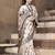 Elora pure tussar silk madhubani work saree for women (cream)