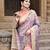 Elora pure kota doria floral pattern saree for women (lavender)