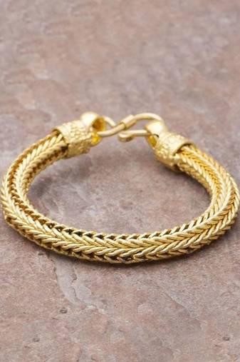 Foxtail bracelet with s-hook closure