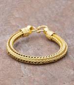 Foxtail bracelet with s-hook closure