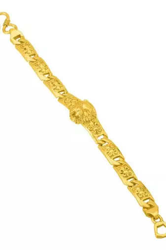 Link chain lion bracelet