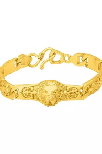 Link chain lion bracelet