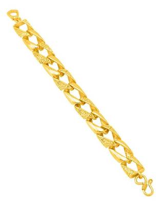 Embedded brass gold plated bracelet 2