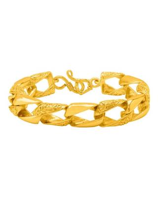 Embedded brass gold plated bracelet 3