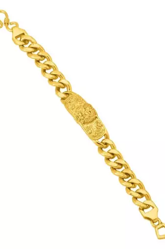 Embedded gold plated bracelet