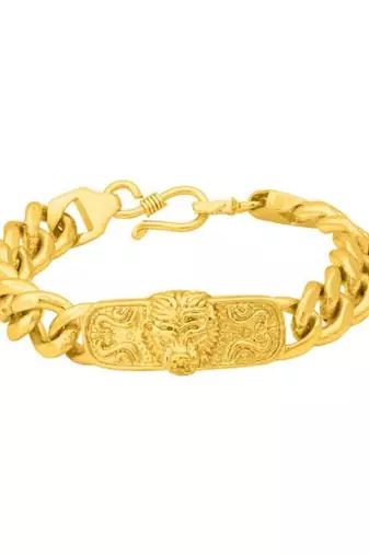 Embedded gold plated bracelet