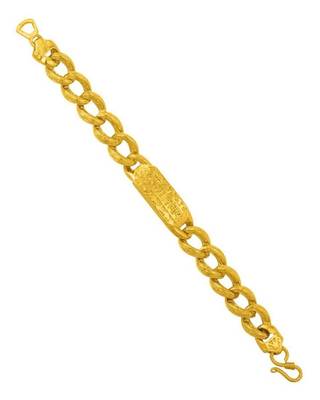 Gold-plated brass religious bracelet 2