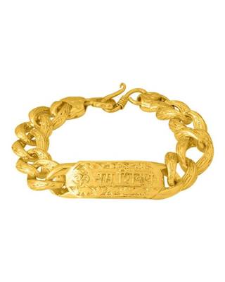 Gold-plated brass religious bracelet 3