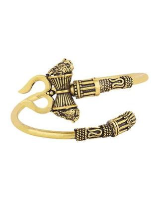 Gold-plated brass religious shiva bracelet 2