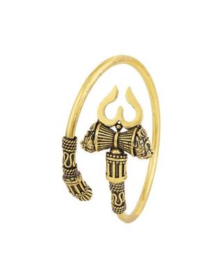 Gold-plated brass religious shiva bracelet 3
