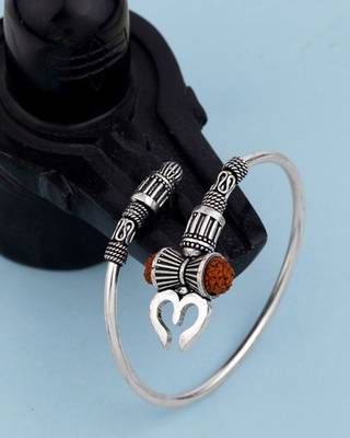 Trishul silver oxidized bracelet 1