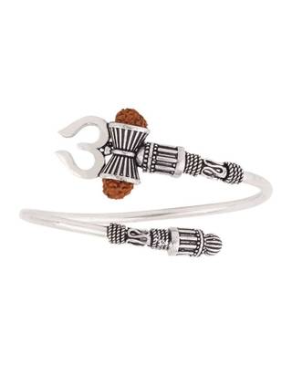 Trishul silver oxidized bracelet 2