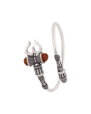 Trishul silver oxidized bracelet 3
