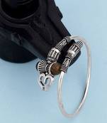 Silver-plated tiger eye bracelet