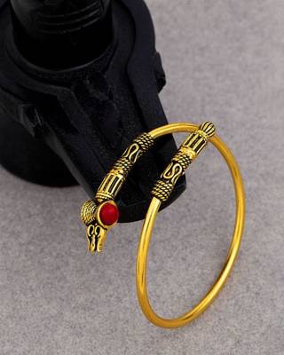 Trishul oxidized gold bracelet 1