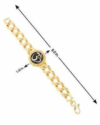 Gold-plated om design bracelet 2