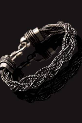 Silver-plated bracelet