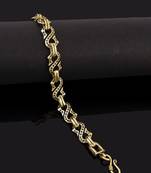 Oxidised gold-plated bracelet