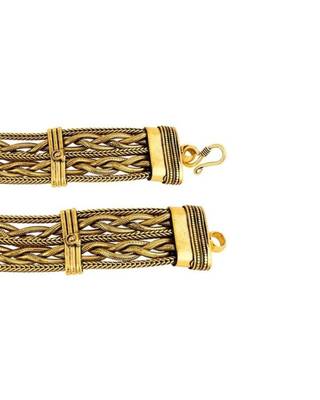 Oxidised gold-plated bracelet 3