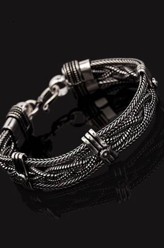 Silver-plated bracelet