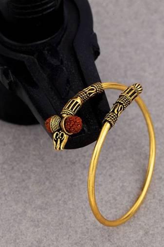 Rudraksh trishul slip-on bracelet