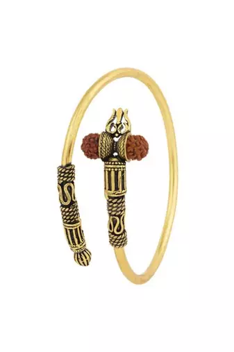 Rudraksh trishul slip-on bracelet