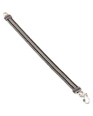 Ethnic foxtail chain silver bracelet 4