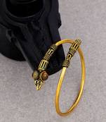 Trishul oxidized tiger eye bracelet