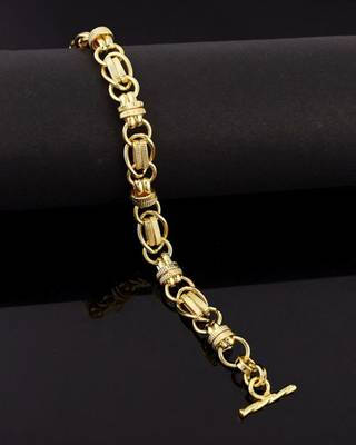Gold-plated chain link bracelet 1