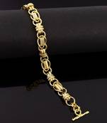 Gold-plated chain link bracelet