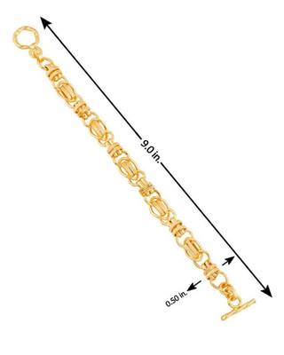 Gold-plated chain link bracelet 2