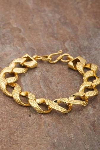 Gold-plated bracelet