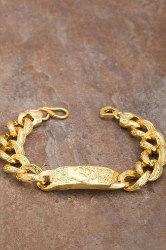 Gold-plated bracelet