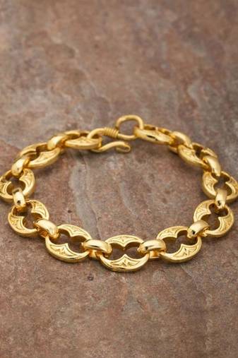 Gold-plated bracelet