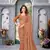 Dusty Orange Floral Printed Weightless Georgette Saree For Women'S With Blouse