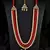 Red Stone and Kundan Embellished Wedding Necklace 317FNN389
