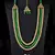Parrrot Green Stone and Kundan Embellished Wedding Necklace 317FNN392