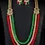 Mulicolored Stone and Kundan Embellished Wedding Essential Necklace 317FNN397