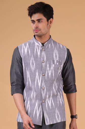 Shiwam ethnix men's jacket - ikat print