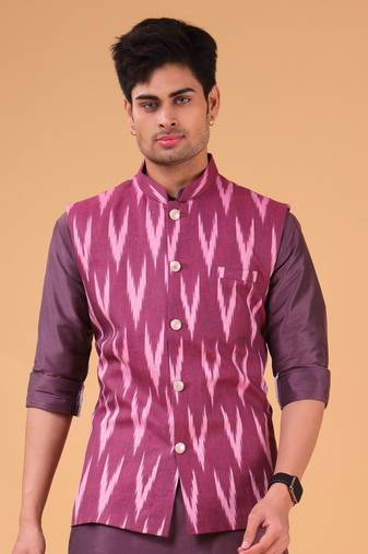 Shiwam ethnix men's jacket - ikat print