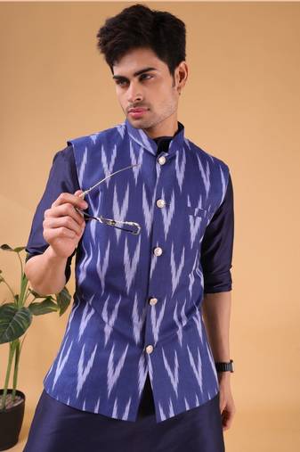 Shiwam ethnix men's jacket - ikat print