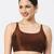 Brown Plain Silk Spaghetti Readymade Saree Blouse