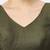 Mhendi Green V-necked ReadyMade Blouse