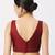 Maroon V-necked ReadyMade Blouse