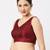 Maroon V-necked ReadyMade Blouse