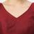 Maroon V-necked ReadyMade Blouse