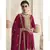 Dark Pink Heavy Silk Embbroidery Punjabi Salwar Suit