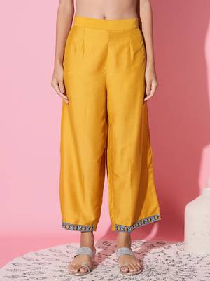 Chinon Fabric Embroidered work Straight cut Kurta, Pant and Dupatta Set 5