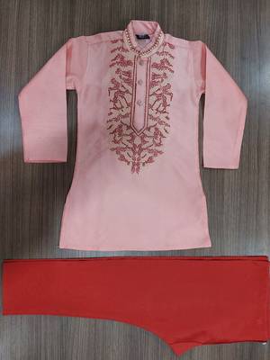 Nfc creation embroidery  kurta and pajama set for boys best for ethnic wear, casual wear, party wear 6