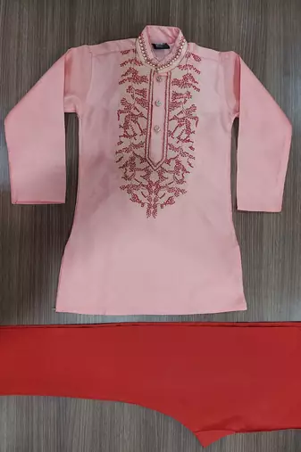 Nfc creation embroidery  kurta and pajama set for boys best for ethnic wear, casual wear, party wear